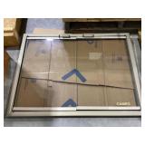 Glass Fireplace Doors with Bronze Trim