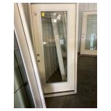 36" RH Full Lite Fiberglass Entry Door