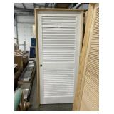 36" x 80" Pine 2-Panel Louvered Interior Door