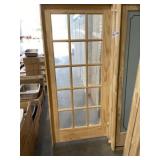 36" x 80" LH Pine 15-Lite Interior Door