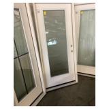 36" LH Full Lite Fiberglass Entry Door