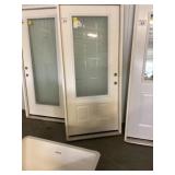 36" LH 3/4 Lite Fiberglass Entry Door