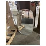 30" x 20" Wall Mount Mirror w Silver Frame