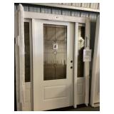 LH Fiberglass 3/4 Lite Blk Leaded Entry System