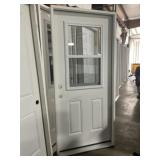 36" x 80" RH 1/2 View Steel Exterior Door