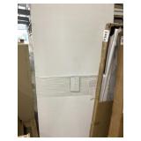 77" x 39" White C. Drain Composite Shower Base