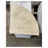 Ivory Travertine Corner Shelves x 6