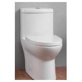BWE Elongated Toilet in White w/ Seat