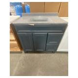 37" x 22" Vanity with Single Sink Top