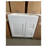 30" x 22" Sink Base Cabinet in White x 2