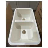31" x 18" Undermount Composite Dbl Bowl Sink