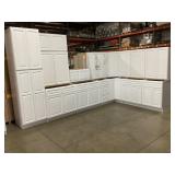 15Pc 36" Newport White Kitchen Set