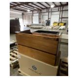 36" x 22" Wall Mount Vanity Base in Redwood