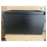 29" x 19" Wall Mount Vanity Base in Black