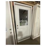 36 x 80" RH 1/2 View Steel Exterior Door