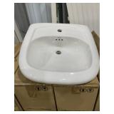 21-1/2"L Wall Hung Lavatory Sink in White