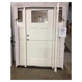 Craftsman RH Fiberglass Zinc Leaded Entry Door