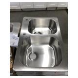 33" Double Bowl Drop-in Sink with Accessories