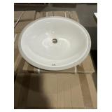 (6) 18-1/4"L Ceramic Undermount Sinks in Bone