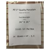 24" x 24" Porcelain Tile x 419SF