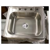 25" x 22" SS Drop-in Single Bowl Sink