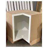 12" Lazy Susan Cabinet in White