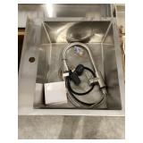 24" Contemporary Laundry Sink with Faucet