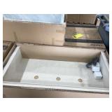 60" x 30" Solid Surface Lighted Shower Dome