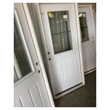 36" RH 1/2 Lite Steel Entry Door