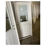 36" RH 1/2 Lite Fiberglass Entry Door