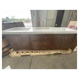 72" x 22" Double Sink Vanity in Cinnamon