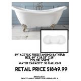 69" Acrylic Freestanding Bathtub