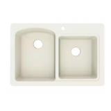 33" Dual Mount Double Bowl Kitchen Sink