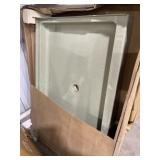 Fiberglass Skirted Shower Base in Seafoam
