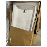 32" x 60" Fiberglass Shower Base in White