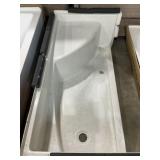 60" x 30" Fiberglass Shower Surround with Seat