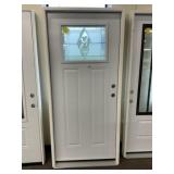 36" x 80" LH Steel Craftsman Style Ext. Door