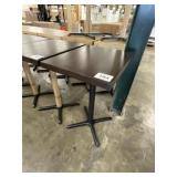 24" x 30" x 42" Dark Oak Patio Table x 2