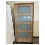 36" x 80" RH 4-Lite White Cedar Interior Door
