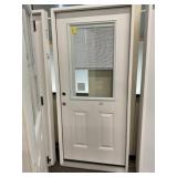 36" x 80" RH Fiberglass HV Ext. Door w/ Blinds