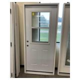 36" x 80" RH Steel HV Ext. Door w/ Venting Screen