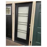 36" x 80" LH Fiberglass FV Deco Exterior Door