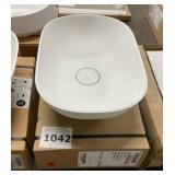 15" White Rectangle Vessel Sink x2