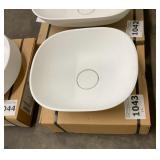 15" White Square Vessel Sink x2