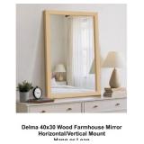 20" x 30" Delma Farmhouse Mirror x 2