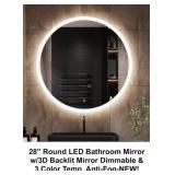 Mirrolia 28" Round LED Mirror