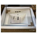 24" x 22" White Sink