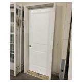 36" x 80" LH Steel 6-Panel Exterior Door