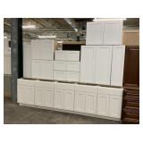 14pc. White Shaker Cabinet Pieces