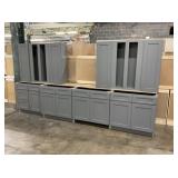 8pc. Platinum Shaker Cabinet Pieces
